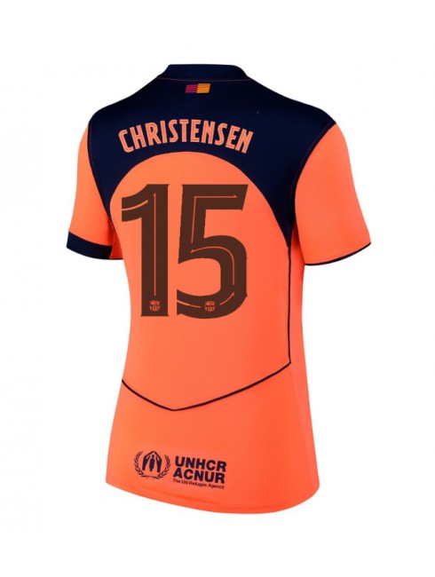 Barcelona Andreas Christensen #15 Zenski Rezervni Dres 2025-26 Kratak Rukavima Barcelona Andreas Christensen #15 Zenski Rezervni Dres 2025-26 Kratak Rukavima